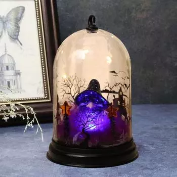 Хэллоуин тыква фонарь светодиодный светильник череп тыква кошка в A Skull