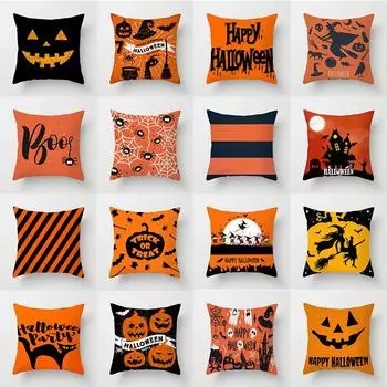 Хэллоуин тыква кошка ведьма паук украшение подушка рукав спальня диван сиденье автомобиля наволочки декоративные наволочки 40x40cm