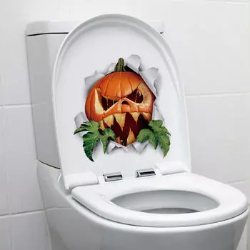 Хэллоуин тыква наклейки украшение крышки унитаза ПВХ Скрапбукинг стены окна