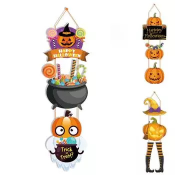 Хэллоуин Тыква Персонаж Дверной Знак Хэллоуин Висячий Знак Дверная Вешалка Хэллоуин Крытый Открытый magic hat