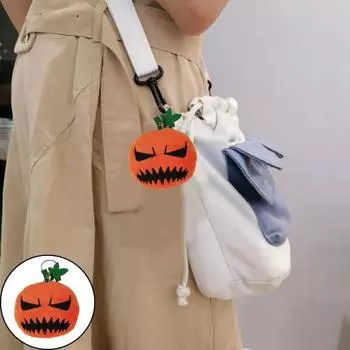 Хэллоуин тыква плюшевая кукла брелок кулон милый фаршированный брелок подвески мини C