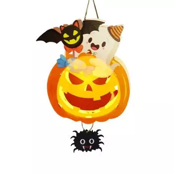 Хэллоуин Тыква Ручная работа DIY Материал Детская Ручная Светящаяся Декорация Товары для вечеринки One Size