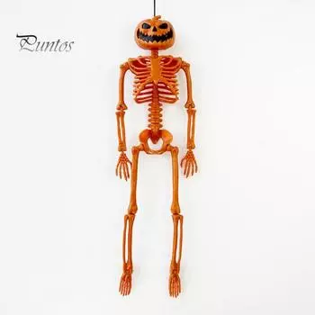 Хэллоуин тыква скелет украшение всего тела суставы съемный череп орнамент дом с привидениями жуткий декор для вечеринки 1pc