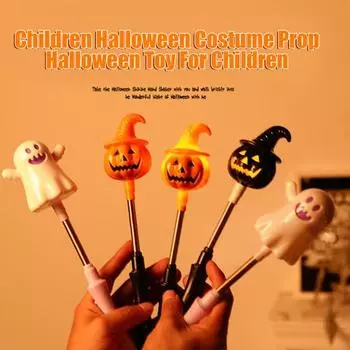 Хэллоуин Тыква Светящаяся палочка Мигающая игрушка Тыквенная палочка Призрак Мигающая палочка Встряхивающая игрушка Рождество День рождения Праздничный усилитель атмосферы D