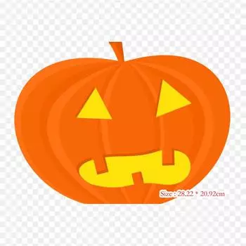 Хэллоуин тыквы гладить на теплопередаче печати виниловые нашивки наклейки для одежды DIY аппликации моющиеся нашивки