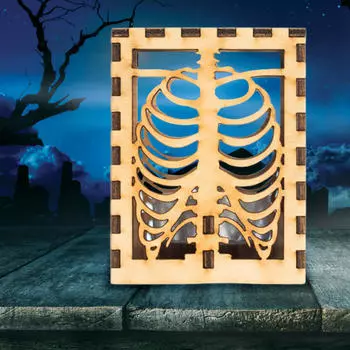 Хэллоуин украшение стола деревянный держатель для чайных свечей домашний деревенский натуральный камин полка украшение