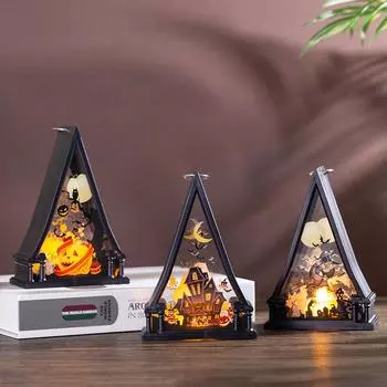 Хэллоуин украшения тыква-фонарь вечеринка настольный скелет ведьма украшения сцена макет реквизит Pumpkin
