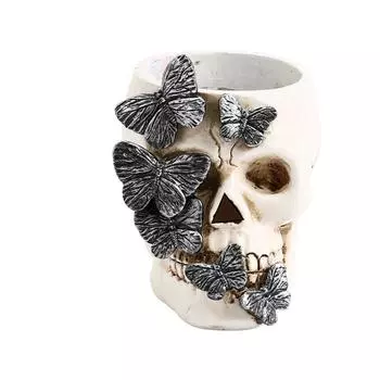 Хэллоуин Украшения Ужас Рука Скелета Череп/ Подставка для Ручек из Смолы Призрак/ Вечеринка Настольный One Size