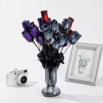 Хэллоуин украшения вечеринка готический стиль фото реквизит имитация розы домашний сад