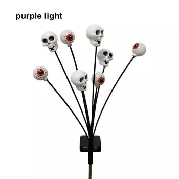 Хэллоуин Уличные солнечные фонари Погодостойкие светодиодные фонари для сада Энергосберегающие светодиодные фонари Светодиодный солнечный зеленый свет зеленый свет