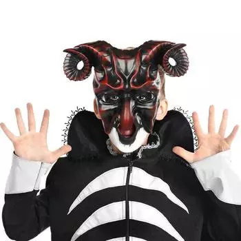 Хэллоуин ужас 3d маска рог маска косплей маскарад украшение карнавал реквизит One size