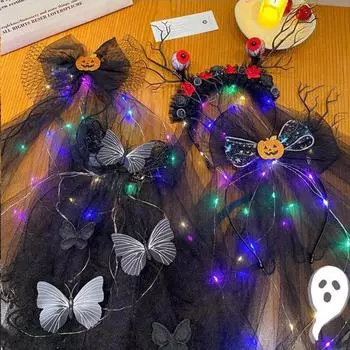 Хэллоуин ужас атмосфера головной убор тыква паук череп рука кость повязка на голову счастливый Хэллоуин призрак фестиваль вечеринка декор 1