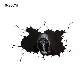Хэллоуин ужас череп наклейки на окно автомобиля ужас призрак голова наклейки на заднее окно стекло демон наклейки водостойкие