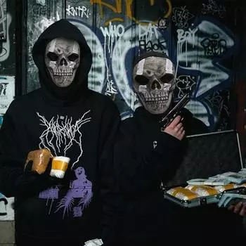 Хэллоуин ужас призрачный череп маска Call of Duty MW2 латексный головной убор шлем косплей выступление вечеринка маскарад реквизит скелет маски