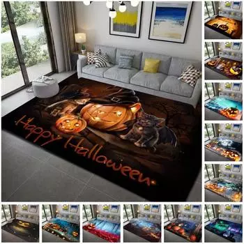 Хэллоуин Ужас Тыква Huanted Дом Коврик Гостиная Декор Коврик Коврики для Гостиной 60cm x 90cm