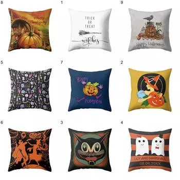 Хэллоуин ужас тыква призрак принт Чехлы для подушек дома гостиная диван украшения квадратный полиэстер наволочка 40X40CM