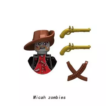 Хэллоуин Ужасающая фигура Наполеоновские войны Пехота Вторая война Солдат Зомби Судья Ковбой Персонаж Модель Строительные блоки Игрушки
