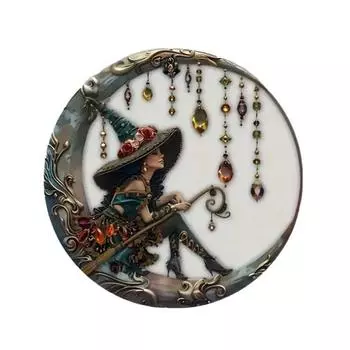 Хэллоуин Ведьма Шляпа Подвесное Украшение Витраж 2D Плоский Акрил 2mm C