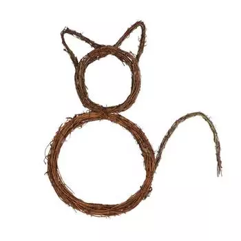 Хэллоуин Венок Плетеный Ротанг Лоза Ветка В помещении На улице Хэллоуин Украшение 39*32cm