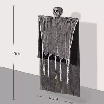 Хэллоуин вечеринка подвесной череп скелет привидение украшение ужас реквизит дом с привидениями украшение Хэллоуин вечеринка наружное украшение