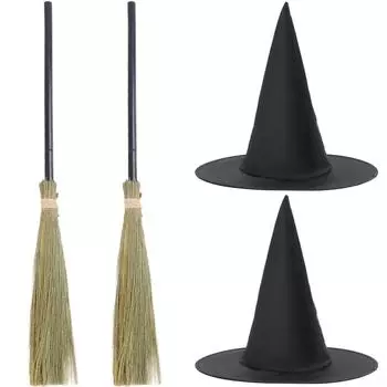 Хэллоуин ведьма метла пластиковая ведьма метла реквизит метла ведьма метла one size