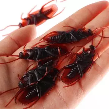 Хэллоуин забавные игрушки специальная модель поддельные тараканы игрушка в форме таракана реалистичная шутка про черного жука 10 pcs