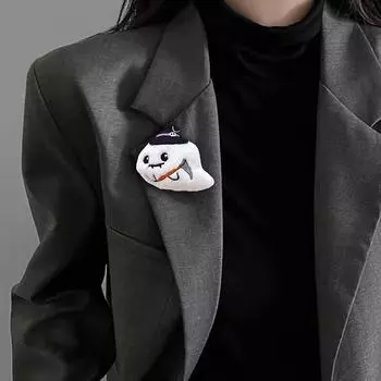 Хэллоуин забавные куклы одежда своими руками значки значки монстр плюшевые аксессуары тыква монстр привидение череп брошь лацкан декоративная Human skeleton 1