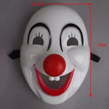 Хэллоуин забавный карнавальный костюм маска для вечеринки красный нос клоун маскарад тушь маски