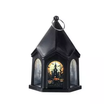 Хэллоуин Замок Стиль Тыквенный Фонарь/ Детский Ручной Фонарь на Хэллоуин/ Украшения Подвеска Реквизит для Украшения Хэллоуина One Size