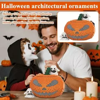 Хэллоуин Здание , Подарки на день рождения, Праздничные подарки, Сложная сборка , Домашние украшения, Праздничные украшения, Идеально для Хэллоуина, Гр One Size