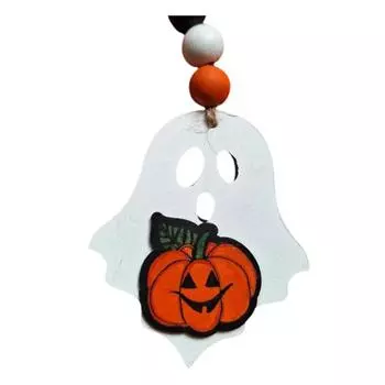 Хэллоуин жуткий деревянный призрак украшения милая тыква летучая мышь подвесной кулон Хэллоуин украшение для домашнего офиса кафе A