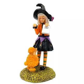 Хэллоуинская кукла-ведьма, украшения из смолы, украшения для куклы One Size