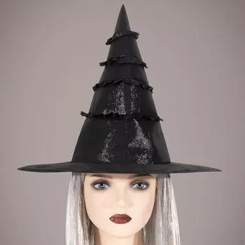 Хэллоуинская шляпа ведьмы, предназначенная для карнавалов, ролевых игр, фестивалей, вечеринок