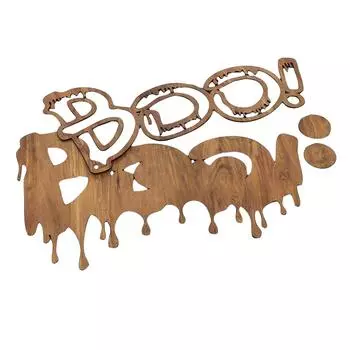 Хэллоуинские деревянные подвесные таблички, Хэллоуинские страшные дверные таблички, Хэллоуинские тематические украшения для дверей для вечеринки, ролевой игры, домашнего обучения One Size