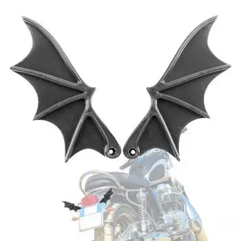 Хэллоуинские крылья номерного знака автомобильные номера бирка номерной знак декор 2 шт готический автомобильный декор летучая мышь украшение жуткие крылья автозапчасти