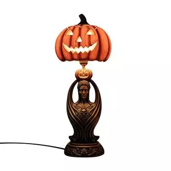Хэллоуинские тыквенные светильники в стиле хоррор, уникально разработанная смоляная тыква, хэллоуинские украшения, готический оригинальный ночник One Size