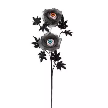 Хэллоуинские украшения, черные жуткие вырезки глаз, настольные украшения One Size чёрный