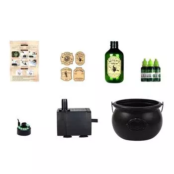 Хэллоуинские украшения для дома - Ведьмин котел с волшебными бутылками и генератором тумана, плавающее зелье своими руками, украшение для вечеринки, декор для Хэллоуинской вечеринки 50 мл One Size