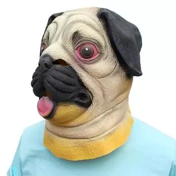 Halloween Animal Dogs Mask Cosplay Mask Halloween Cartoon Latex Mask Costume Party Cosplay Props A