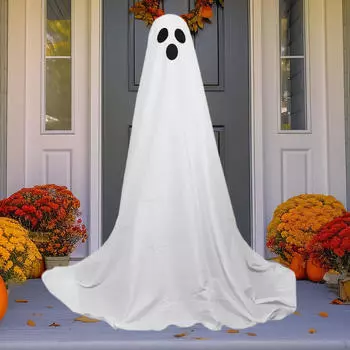 Halloween Apparition Light Lighted White Cloth Ghost Outdoor Decoration Durability Mystery Small