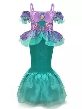 Halloween Ariel Little Mermaid Little Mermaid Princess One Girls Little Mermaid [TYHTYM] Costume, Children, Girls, Dress, Children, Dress, Cosplay,