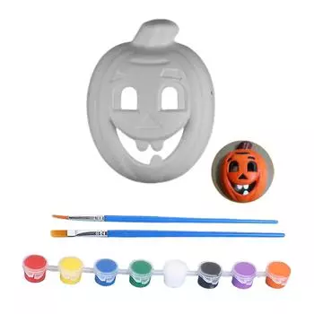 Halloween Blank Pulp Mask Face Painting Children DIY Hand-painted Full Face Men And Women 3ml One Size