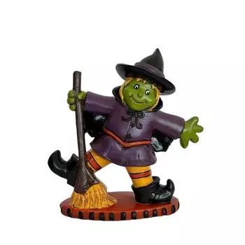 Halloween Broomstick Witch Desktop Ornament,Holiday Gifts For Friends One Size