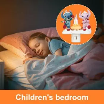 Halloween Campfire Flickering Night Light Witch Cat Bonfire Flameless LED Nightlight 3D A