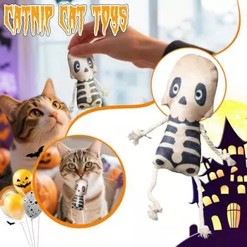 Halloween Cat Toys, Catnip Plush Toys, Soft And Cat Toys, Perfect For Indoor Play And Exercise One Size