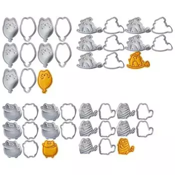 Halloween Cookie Moulds Biscuit Molding Baking Supplies Suitable for Baking X3UC