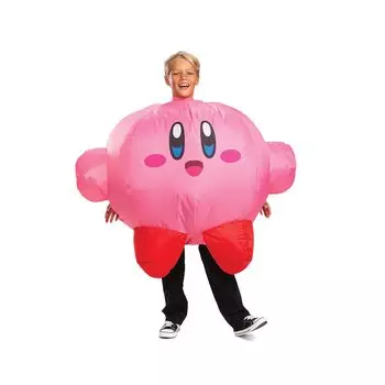 Halloween Cosplay Costume Kirby Star Inflatable Inflatable with Fan Battery Operated Kigurumi 118839CH [Disguise] Children s [Item]