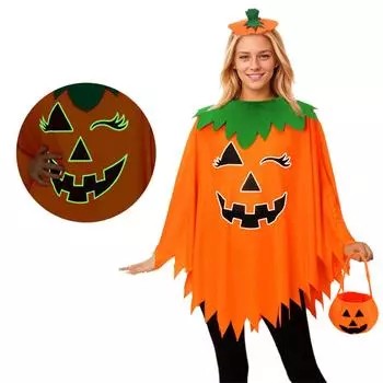 Halloween Cosplay Costume Three Piece Set, Party And Holiday Outfits One Size оранжевый