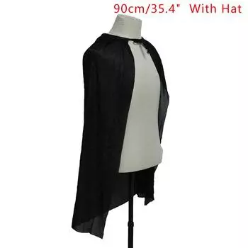 Костюм на Хеллоуин Смерть Страшный Дьявол Роль Красный Черный Ведьма Вампир Длинный Плащ