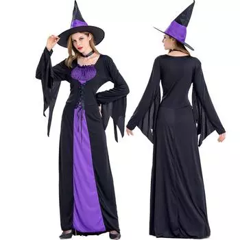 Halloween Costume, Witch Costume, Cosplay Costume, Witch Cosplay Performance Costume L